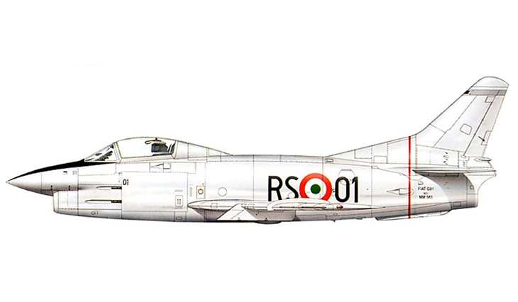 Fiat G.91 Prototipo - Reparto Sperimentale Volo - 1954 Fiat G.91 Prototipo - Reparto Sperimentale Volo - 1954